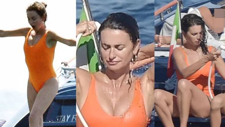 Skąpana we włoskim słońcu Penelope Cruz zachwyca sylwetką na urlopie z rodziną u wybrzeży Portofino (ZDJĘCIA)