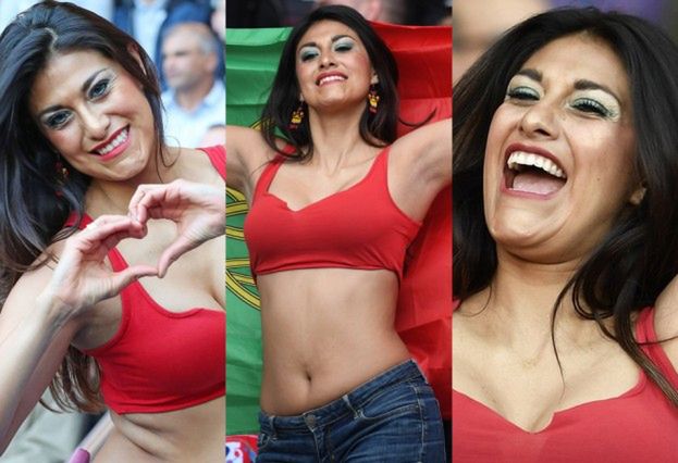 "Portugalska Siwiec" na trybunach Euro 2016 (ZDJĘCIA)