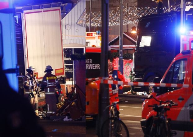 Ciężarówka na polskich rejestracjach wjechała w tłum ludzi na jarmarku w Berlinie