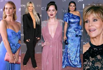 Tłum gwiazd na gali LACMA: Kim Kardashian, Jane Fonda, Salma Hayek, Dakota Johnson... (ZDJĘCIA)