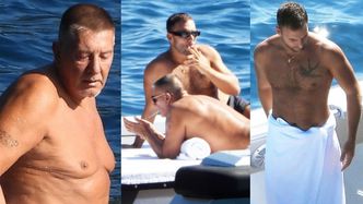 Stefano Gabbana relaksuje się u wybrzeży Portofino z młodszym partnerem u boku (ZDJĘCIA)
