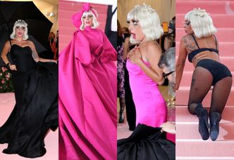 GALA MET 2019: Lady Gaga zaprezentowała cztery stylizacje, rozbierając się na czerwonym dywanie (ZDJĘCIA)