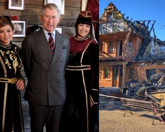 Książę Karol pomógł odbudować spaloną restaurację na Podlasiu! Był w niej osiem lat temu