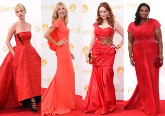 Czerwone suknie na gali Emmy... (ZDJĘCIA)