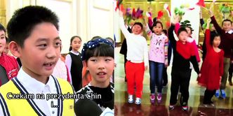 Chińskie dzieci witają Dudę. "Czekamy na prezydenta Chin i Holandii!"