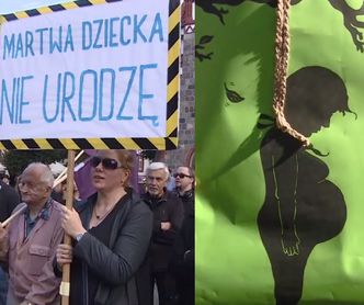 Czarny Protest w Sopocie. "Będziemy zmuszone do urodzenia płodu, który zaraz umrze!"
