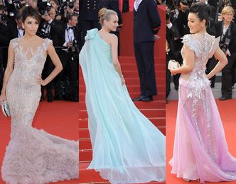 Suknie z długimi trenami w Cannes! (ZDJĘCIA)