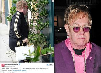 Elton John był na zakupach w... butiku Dolce&Gabbana! (FOTO)
