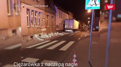 Niebezpieczne przytarcie. Zdjęcia z miejsca wypadku w Rakoniewicach