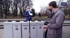 Minister klimatu zdaje test na segregowanie śmieci. "Kilka pułapek zastawił pan na mnie"