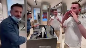 Krystian Ochman poszedł na zakupy w Turynie, po czym zaśpiewał przy kasie w ramach podziękowania (WIDEO)