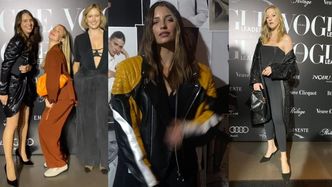 Eleganckie gwiazdy BRYLUJĄ na evencie "Vogue'a": Julia Wieniawa w skórze i błyszcząca Lara Gessler (ZDJĘCIA)