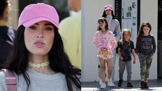 "Zwyczajna" Megan Fox w towarzystwie synów opuszcza lodziarnię w Malibu (ZDJĘCIA)