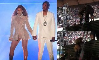 Kolejna sprzeczka Beyonce i Jaya-Z? "Nie podał jej ręki, kiedy schodziła z drabiny"