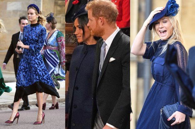 Na ślub Eugenii przyszły dwie byłe księcia Harry'ego! Wszystkie wybrały ten sam kolor sukienki... (ZDJĘCIA)