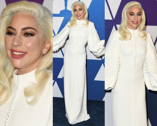 Lady Gaga chwali się nieruchomym czołem i ascetyczną suknią