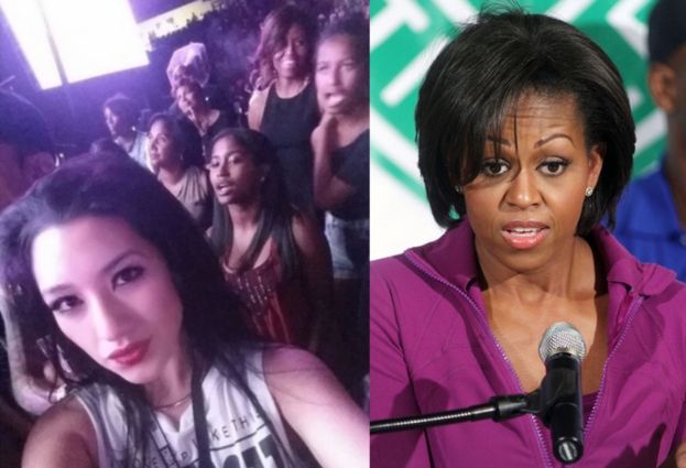 Michelle Obama z córkami przyłapane na selfie!