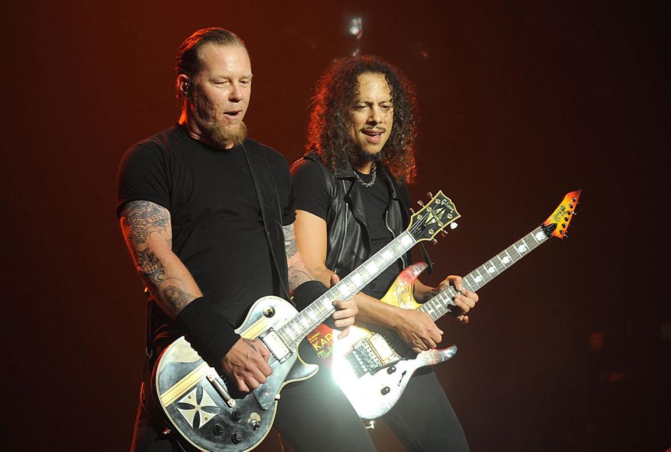 James Hetfield i Lars Ulrich, gitarzyści zespołu Metallica