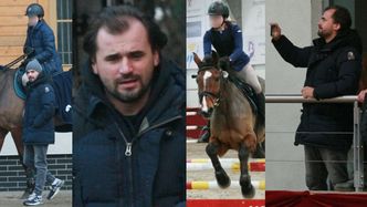 ODMIENIONY Marcin Dubieniecki kibicuje córce podczas zawodów konnych (ZDJĘCIA)