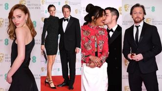 BAFTA 2021: dostojna Phoebe Dynevor z "Bridgertonów", Priyanka Chopra w spodniach, Hugh Grant z żoną (ZDJĘCIA)