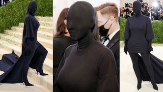 Gala MET 2021. Kim Kardashian STRASZY zakryta od stóp do głów! "JAK DEMENTOR" (ZDJĘCIA)