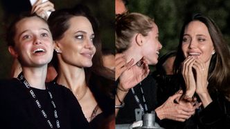 Angelina Jolie i 16-letnia Shiloh SZALEJĄ wśród tłumu na koncercie Maneskin w Rzymie (WIDEO)