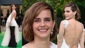 Emma Watson pozuje w nietypowej kreacji na gali z udziałem pary książęcej (ZDJĘCIA)