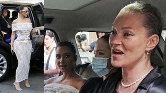 Kim Kardashian w koronkach zwiedza Watykan z Kate Moss i jej córką (ZDJĘCIA)