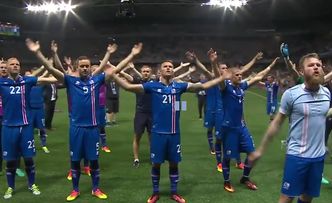 Islandczycy świętują na boisku zwycięstwo z Anglią!