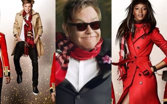 Naomi Campbell, Elton John i Romeo Beckham w świątecznej kampanii Burberry!