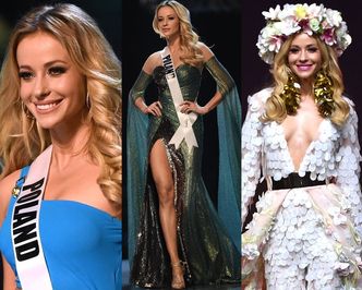 Reprezentantka Polski pozdrawia ze sceny konkursu Miss Universe