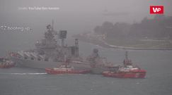 Rosyjski okręt utknął w porcie
