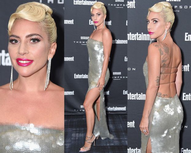 Przejęta Lady Gaga kusi udem i wytatuowanymi plecami