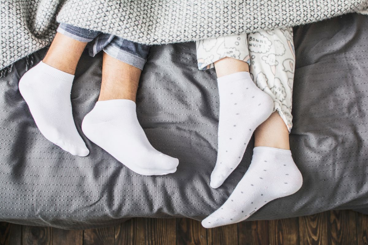 Sleeping in socks affects your sleep.