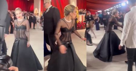 Oscary 2023. Lady Gaga i przykry upadek na szampańskim dywanie. Wszystko na oczach tłumów. Jest nagranie