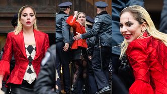 Lady Gaga jako Harley Quinn PO RAZ PIERWSZY przyłapana na planie "Jokera" w Nowym Jorku! (ZDJĘCIA)
