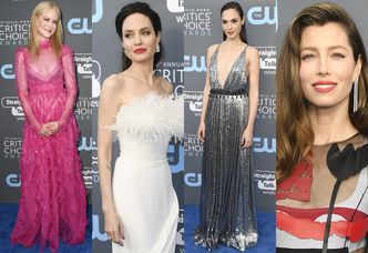 Tłum gwiazd na gali Critics' Choice Awards: różowa Kidman, srebrna Gadot, Jolie w piórach... (DUŻO ZDJĘĆ)