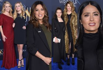 Reese Witherspoon i Laura Dern z córkami, ciężarna Eva Longoria i mroczna Salma Hayek na premierze (ZDJĘCIA)