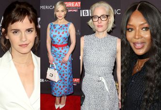Gwiazdy integrują się na "herbatce" BAFTA: Naomi Campbell, Emilia Clarke, odmieniona Emma Watson... (ZDJĘCIA)