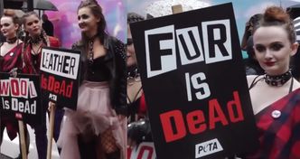 "Futro znaczy śmierć". PETA protestuje na London Fashion Week!