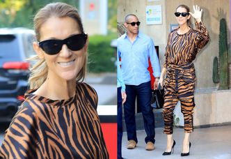49-letnia Celine Dion w tygrysiej stylizacji idzie na siłownię w Paryżu (ZDJĘCIA)