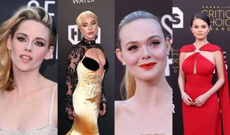 Tłum gwiazd na Critics Choice Awards: Lady Gaga, Kristen Stewart, Selena Gomez, Elle Fanning... (ZDJĘCIA)