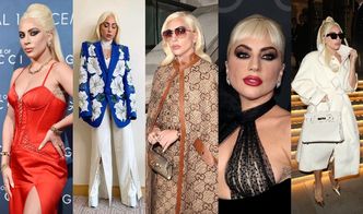 Oto wszystkie SPEKTAKULARNE kreacje, w których Lady Gaga dotychczas promowała "House of Gucci". Robią wrażenie? (ZDJĘCIA)