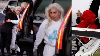 Lady Gaga i jej ikoniczna suknia z zaprzysiężenia wracają do Los Angeles prywatnym odrzutowcem (ZDJĘCIA)
