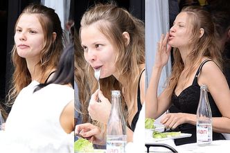 Magdalena Frąckowiak bez makijażu na obiedzie w Paryżu (ZDJĘCIA)