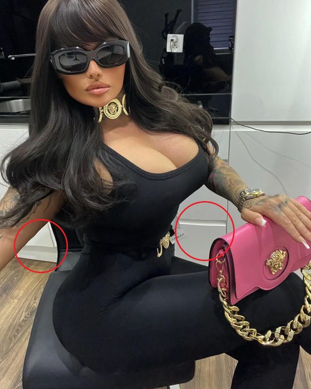 Laluna Unique wygina się na tle POFALOWANYCH mebli! "Więcej Photoshopa się nie dało?" (FOTO)