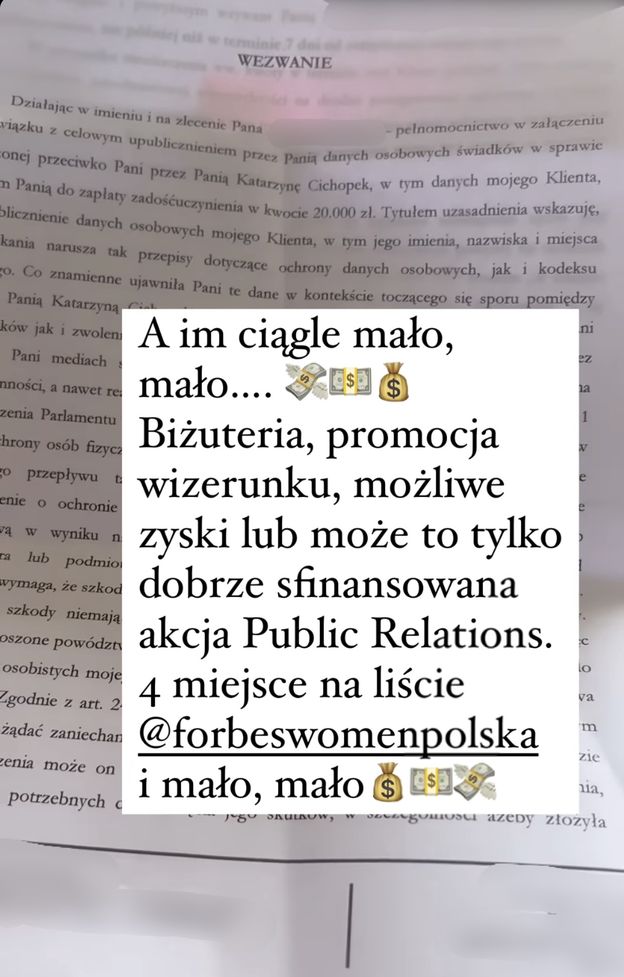 Paulina Smaszcz dostała WEZWANIE do zapłaty zadośćuczynienia w wysokości 20 tys. złotych! "A im ciągle mało i mało"