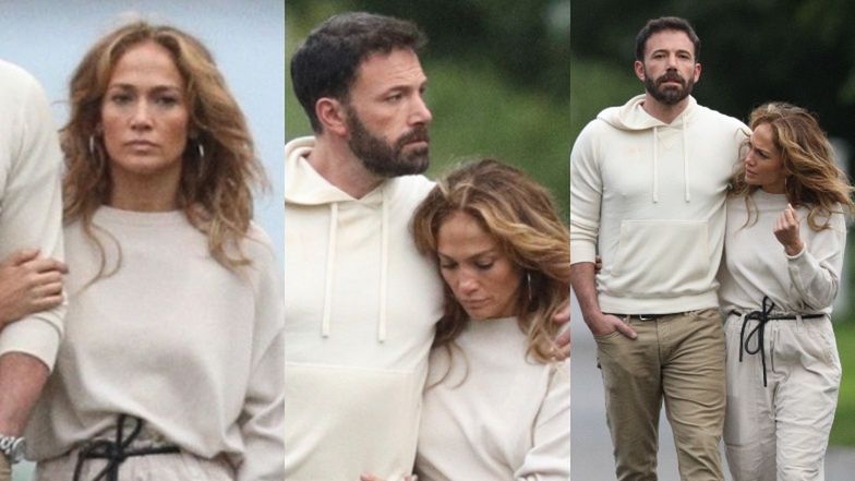Jennifer Lopez tuli się na spacerze do Bena Afflecka. Miłość kwitnie? (ZDJĘCIA)