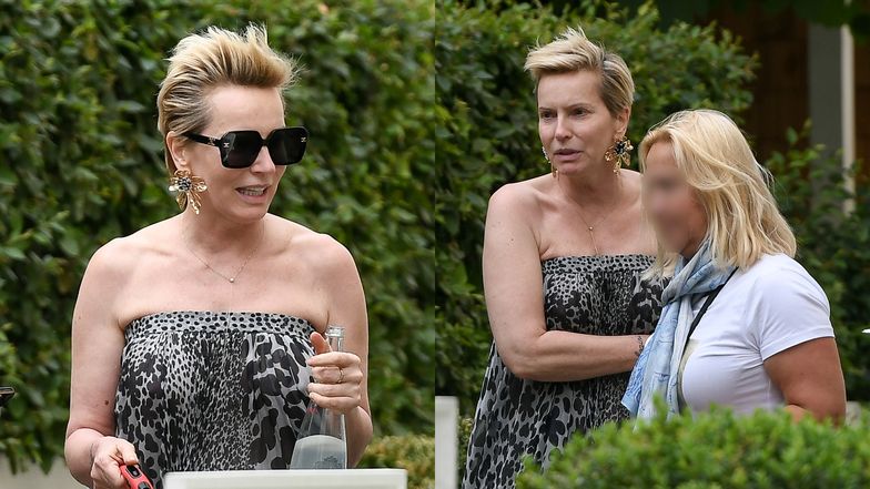 Paulina Smaszcz z przyjaciółką w restauracji