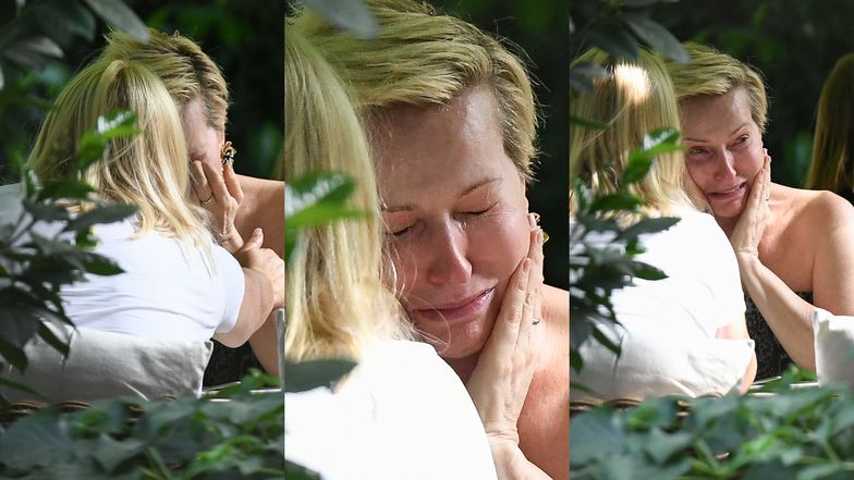 Paulina Smaszcz z przyjaciółką w restauracji